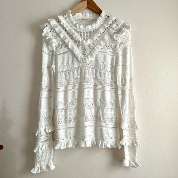 Ulla Johnson Sweaters - Ulla Johnson • Austen‎ Pullover in Blanc